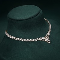 Bijoux fins breloques bijoux colliers or jaune 18 carats collier de diamants naturels pour femmes cadeau