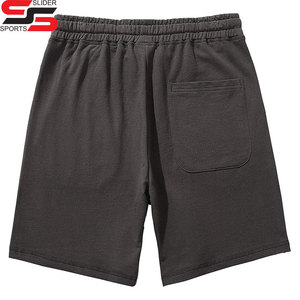 High Quality Causal Men's Sweats 400gsm Heavy Cotton Sports Loose Shorts Custom logo Printed Solid Oversize Sweats Shorts - Product Image 1