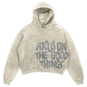 Fabrication professionnelle de sweats à capuche imprimés amples de style nouveau, vente en gros de sweats à capuche imprimés amples de haute qualité - Product Image 1