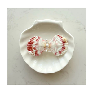 Pince à cheveux professionnelle en coquillage faite à la main, accessoire élégant en coquille d'océan pour les femmes, idéal pour les événements d'été, les fêtes et les vêtements quotidiens - Product Image 1