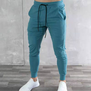 Pantalones de chándal rectos de bloque de color personalizados OEM al por mayor 100% de lona de algodón hechos con bolsillos personalizados de uso informal en el gimnasio - Product Image 4