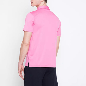 Jersey de manga corta informal para hombre con estampado de logotipo personalizado 2025 para Polo, tela de punto transpirable, diseño sólido de secado rápido Plus - Product Image 4