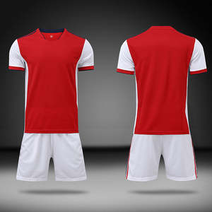 Uniformes Conjuntos Ropa de fútbol X-Conjunto de Jersey de tamaño grande Kits de fútbol Fútbol Rojo y blanco Jersey Conjuntos Sublimación Ropa de fútbol para hombres - Product Image 3