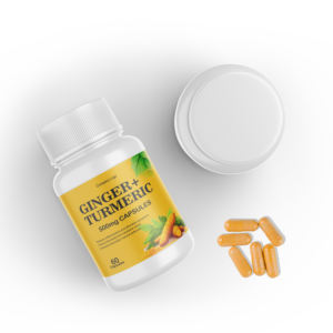 Emballage en bouteille pratique Capsules d'extrait de plante de curcuma de gingembre Complément alimentaire naturel - Product Image 2