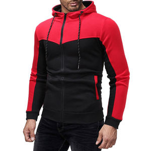 Sweat à capuche personnalisé à fermeture éclair intégrale pour homme, nouveau style avec cordon de serrage réglable, coton mélangé respirant, design personnalisé, sweat à capuche à fermeture éclair - Product Image 3