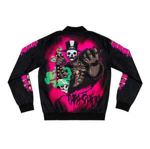 Chaqueta de béisbol de manga larga para hombre con estampado personalizado de alta calidad nuevo satén con capucha cuello bombardero lona sublimación Letterman - Product Image 6