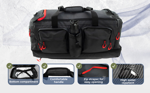 Bolsa de lona de viaje OEM de fábrica, bolsa de entrenamiento deportivo, función de mochila, compartimento para zapatos, impermeable, natación, Fitness, gimnasio, bolsa de lona - Product Image 4