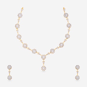 Zircon Bridal Necklace Elegant <b>Wedding</b> <b>Accessory</b> - Product Image 1