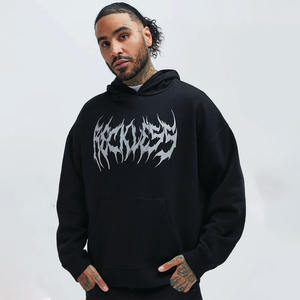 Sudadera con capucha de gran tamaño para la moda urbana Sudadera con capucha informal para uso diario Sudadera con capucha cálida de invierno con forro interior suave - Product Image 1