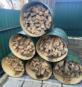 Hardwood <b>Log</b> Rack Outdoor Firewood Storage <b>Metal</b> Frame Stackable <b>Logs</b> <b>Holder</b> for Patio or Garden Use. - Product Image 5