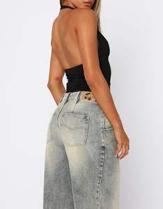 Nouvelles filles sans couture licou cou sangle soutien-gorge dos ouvert Fitness Yoga haut soutiens-gorge soutien femmes entraînement Gym haut court - Product Image 2