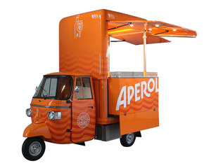 Chariot alimentaire électrique en acier, Tuk Tuk, traiteur mobile, tricycle à trois roues, vendeur ambulant, véhicule de service commercial, capacité de charge de 100 kg - Product Image 2