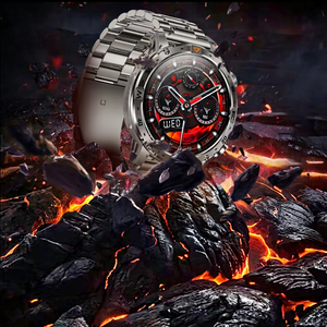 Montre connectée AK91 avec écran tactile AMOLED de 1,7 pouce, appels Bluetooth, étanche, montre de sport pour hommes et femmes, suivi de la forme physique, moniteur de fréquence cardiaque - Product Image 3