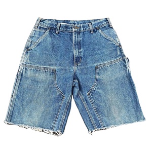 Denim Jeans en détresse Shorts Laver Jorts Baggy Double Genou Charpentier Cargo Shorts Denim Travail Shorts Pantalon Hommes - Product Image 1