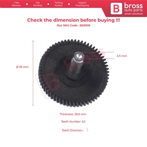 Engranaje de Reparación para Motor de Techo Solar BSR519 con Eje de 62 Dientes para Cooper One Club Country Pace R55 R56 R60 R61 2007-2016 54103448675 - Product Image 5