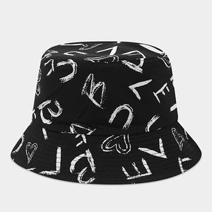Sombreros de Pescador Unisex Europeos y Americanos, Estampados con Letras y Dibujos Animados, Ajustables, Ligeros, de Algodón y Lino, para Verano y Playa - Product Image 6