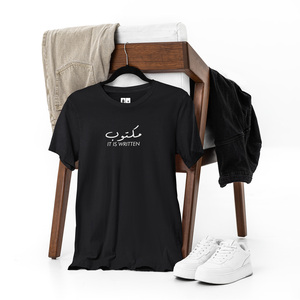 เสื้อยืดโอเวอร์ไซส์ Maktub It Is Written ผ้าคอตตอนเจอร์ซีย์ 100% พิมพ์ลายสกรีน ดีไซน์มีลวดลาย น้ำหนักผ้า 200 กรัม และ 280 กรัม - Product Image 1