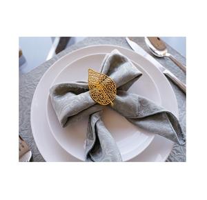 Design élégant anneau de serviette en métal plaqué or fait à la main anneau de serviette en gros prix bas anneau de serviette décoratif en gros - Product Image 2