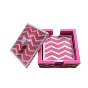 Posavasos de resina de diseño atractivo, posavasos de forma redonda de cristal para el hogar y el Hotel, uso de té y café - Product Image 6