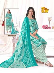 Venta al por mayor de algodón Indo Impreso Readymade Salwar Kameez Traje Catálogo completo disponible a precios de descuento - Product Image 4