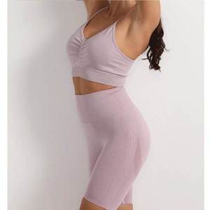 ชุดบรากางเกงขาสั้น2ชิ้นผ้าแคนวาสสายเข้มยาวเหนือเข่าสไตล์ใหม่ - Product Image 6