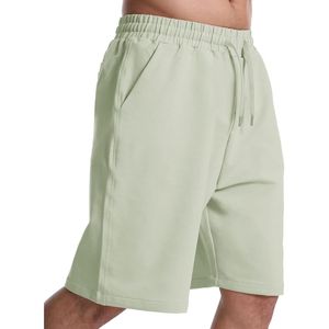 Wholesale Manufacturing <b>Men's</b> Fleece <b>Shorts</b> <b>Knee</b> <b>Length</b> Custom Printed Logo 3 Pocket Style Plus Size Elastic Waist <b>Men</b> Gym Wear - Product Image 5