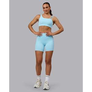 O.G. Sujetador Deportivo Acolchado Sin Costuras Galvanise - Azul Cristal, Talla Grande, Ropa Deportiva para Yoga y Fitness - Product Image 4