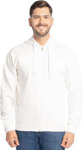 Sudadera con capucha personalizada con cremallera para hombre de alta calidad 100% algodón de gran tamaño ropa de calle pesada de punto con cremallera en blanco de longitud corta - Product Image 6