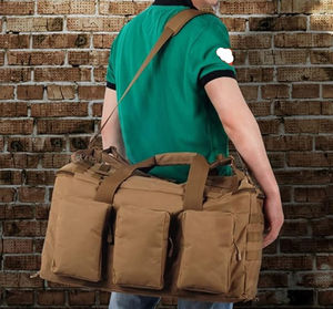 Bolsa de rango táctico duradera de gran capacidad para viajes al aire libre Duffel Gym Carrier con forro de poliéster para uso en el gimnasio - Product Image 5