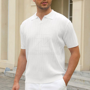 เสื้อถักผู้ชายใส่สบายแขนสั้นผ้าฝ้ายแห้งเร็วระบายอากาศได้ดีเป็นมิตรกับสิ่งแวดล้อม100% - Product Image 3