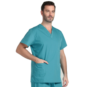 Venta caliente de secado rápido elástico logotipo personalizado llano Doctor Hospital uniformes médicos para hombres mujeres laboratorio médico abrigos enfermera uniforme - Product Image 2