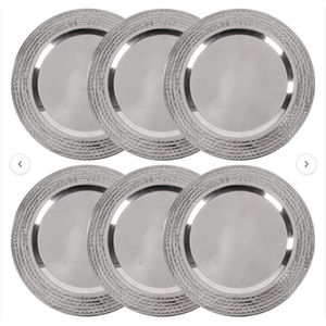 En acier inoxydable argenterie chargeur plaque dîner Ware accessoires décoratif chargeur plaque ronde dîner plat pour Top vente - Product Image 1