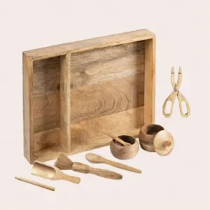 مجموعة أدوات خشبية للأطفال تصنعها بنفسك مخصصة من الأدوات الحسية للأطفال الصغار بسعر الجملة من الشركة المصنعة الهندية