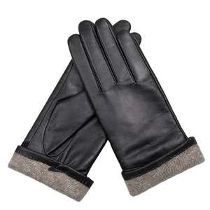 Gants en cuir chauds pour hommes, gants de conduite en cuir pas chers, gants de mode personnalisés - Product Image 4