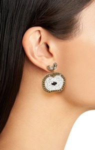 Pendientes Clásicos de Cuentas de Cristal con Bordado de Diamantes, Diseño Religioso en Forma de Gancho, Patrón de Números, Hechos a Mano, Ligeros - Product Image 6