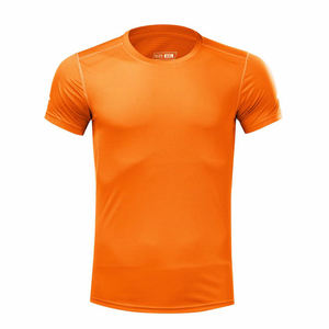 Prix de gros Gym Fitness personnalisé hommes t-shirts couleur différente à manches courtes vêtements d'été séchage rapide coton homme t-shirt O cou - Product Image 1