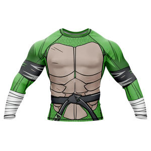 เสื้อกันผื่นสำหรับผู้ชายผ้าย้อมสีพื้นระบายอากาศได้ดี - Product Image 1