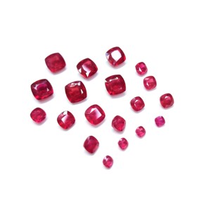 High Quality Faceted Natural <strong>Ruby</strong> <strong>Red</strong> Cushion Cut Loose Gemstone 6-10mm for Jewelry Making Crystal Stones Loupe Clean - Product Image 2