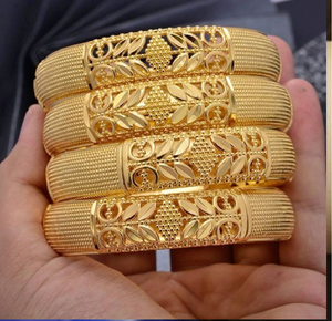 Bracelets larges en laiton de luxe avec motifs gravés en diamant. Élégant. Disponible à prix de gros. - Product Image 2