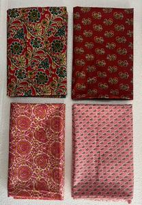Hand Block Printed Woven <b>Cotton</b> Brocade <b>Fabric</b> with Dot Pattern Traditional Indian Artisan Craftsmanship - Product Image 2