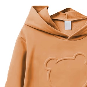 Sweat-shirts d'hiver gaufrés 370 g/m² pour hommes, personnalisés, épais, surdimensionnés, 100 % coton, à capuche, perlés - Product Image 3