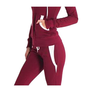 2023 mayorista superior personalizado poliéster/mezcla de algodón Premium invierno Jogger conjuntos de traje mujeres secado rápido último diseño con capucha - Product Image 6