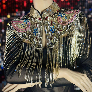 ชุดเดรสประดับด้วยไข่มุกประดับด้วยลูกปัดเลื่อมทรงตรงสำหรับงานเทศกาลที่สง่างาม - Product Image 1