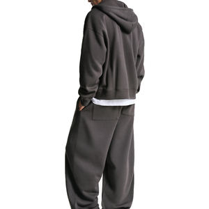 เสื้อสเวตเตอร์โอเวอร์ไซส์ใส่ได้ทั้งชายและหญิงเสื้อมีฮู้ดโอเวอร์ไซส์ผ้าคอตตอนสไตล์สตรีทแวร์ผ้า100% มีฮู้ดเสื้อฮู้ดเปิดไหล่ตก - Product Image 6