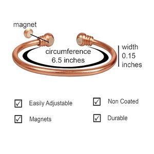 Pulseras de Cobre Hechas a Mano Estilo Religioso con Diseño de Color Personalizado, Recuerdos de Boda, Ecológicas y Promocionales - Product Image 4