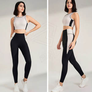 Conjunto de yoga sólido de talla grande para mujer, ropa deportiva para gimnasio, diseño sublimado informal de gran tamaño - Product Image 1