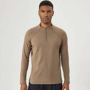 Nuevas sudaderas con capucha de media cremallera para hombre, sudadera deportiva de manga larga cálida para deportes, ropa deportiva para exteriores, blusa - Product Image 2