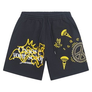 Cómodo diseño único sudor corto hecho en fábrica de talla grande pantalones cortos de sudor para hombres producto de tendencia impreso sudor corto - Product Image 6