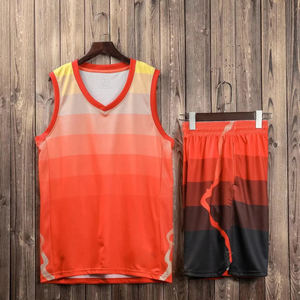 Venta al por mayor logotipo personalizado poliéster traje hombres ropa deportiva malla baloncesto uniforme venta al por mayor baloncesto entrenamiento personalizado logotipo uniforme - Product Image 5