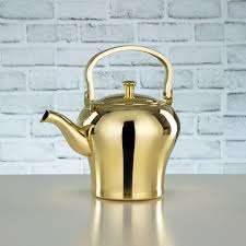 Best Home Decorative Brass Metal <b>Water</b> <b>Kettles</b> Golden Finish Tabletop Dinnerware for Kitchen & Living Room Decor - Product Image 2